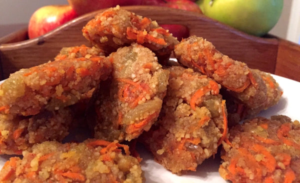 Easter Bunny Treats; healthy dehydrated carrot cake cookies!