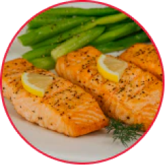 Roasted salmon