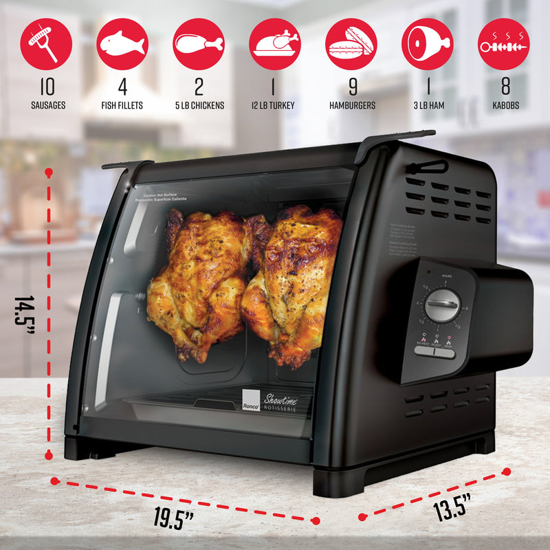 Showtime Modern Rotisserie, Black