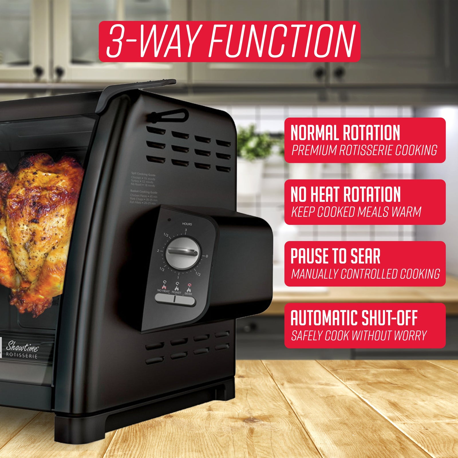 Showtime Modern Rotisserie, Black – Ronco