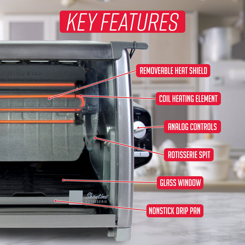 Showtime Modern Rotisserie, Stainless Steel