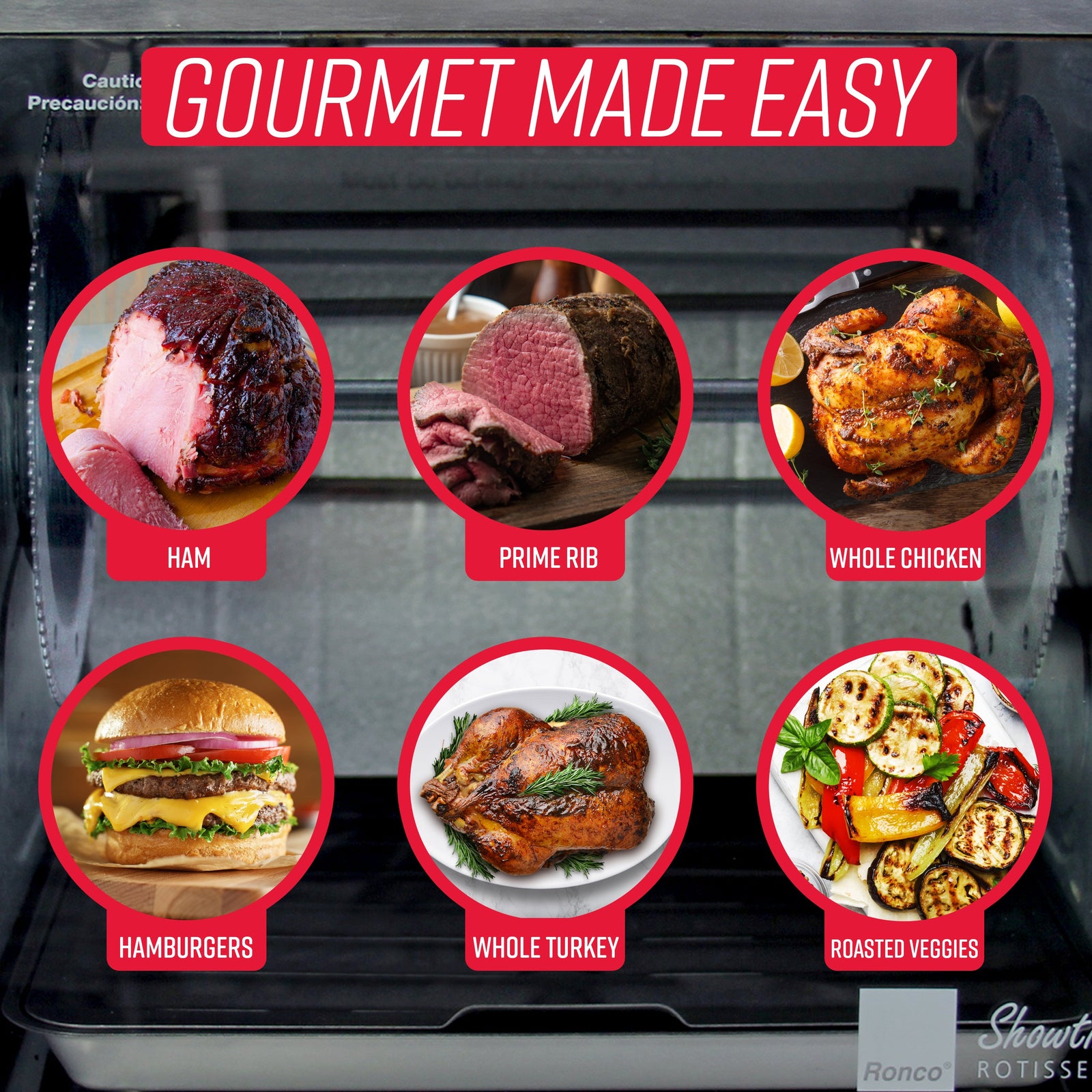 Showtime Modern Rotisserie, Stainless Steel – Ronco